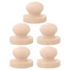 Bouteilles de rangement 5 pcs tampon bricolage plantes de phoaire en bois décor de marionnette bamboue enfant fleur artisanat enfants