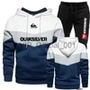 Tracksuits masculinos 2023 novo outono inverno mens jaqueta roupas + calças de suor 2 peças conjunto casual montagem tracksuit impressão jogging calças quentes ternos x0902