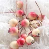 Decorative Flowers Simulate Blueberry Fruits Premium Handmade Imitation Berries 5 Colors Flower For Home