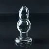 Vibratorer 4570mm Super Big Gourd Glass Anal Plug Prostate Massage Ball enorma rumpa Dilatador Sexleksaker för par 230901