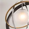 Подвесные светильники кольца из планеты люстры светодиодные потолочные потолоки кухонная столовая подвесные светильники спальни светильники