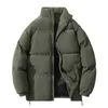 Cappotto in cotone ispessito di velluto a coste 2023 Autunno / Inverno Nuova giacca oversize da uomo con colletto in piedi versatile