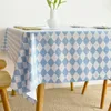 Dekoracja tkaniny stołowej prosta roślinna obrus Mały świeży prostokąt odpowiedni do kuchni