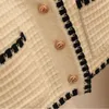 Pulls pour femmes 2023 Printemps Automne Gilet Japon Vintage Tops V-Col V-Col Pull Manteau Pour Femmes Poche Simple Boutonnage Cardigan Sans Manches