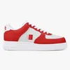 DIY sapatos um para homens mulheres plataforma casual tênis texto personalizado com vermelho estilo legal treinadores sapatos ao ar livre desenhos animados Versátil 75382
