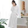 Damen-Nachtwäsche, Dessous, Damen, graue Flanell-Robe, Kimono-Bademantel, Loungewear, weiche Nachtwäsche, Heimkleidung