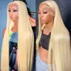 Synthetic Wigs 30 Inch 613 Honey Blonde Bone Straight 13x6 Lace Front Human Hair Wigs Brazilian 250 Density Colored 13x4 Frontal Wig For Women 230901