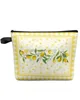 Totes Summer Lemon Pastoral Style Travel Cosmetics Bag Portable Women's Large Capacity Zipper Makeup Organizer Storage ClutchStylishHandbagSstore