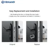 Fechaduras de porta Tuya Smart Lock Cilindro eletrônico ao ar livre à prova d'água Biométrico Scanner de impressão digital Fechaduras de porta sem chave com aplicativo tuya HKD230902