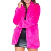 Futro damskie Lisa Colly Winter Fuzzy Fuzy Polec Cardigan Coat Long Rleeve Lapel Faux Jacket z kieszeniami
