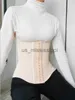 Waist Tummy Shaper 25 steel bones Angel's wing latex waist trainer corset for abdominal contraction after fitness exercise x0902