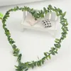 Decorative Flowers 1PCS 7m Artificial Green Flower Nylon Iron Wire Plastic Leaves Rattan DIY Wreath Accessory For Wedding Decoration Garland