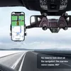 360 Rotertabel infällbar biltelefonhållare Multifunktionell roterande justerbar Mount Universal Rearview Mirror Phone Holder