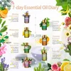 Encens Huiles essentielles pures 15pcs Coffret cadeau Arôme végétal naturel Diffuseur d'huile essentielle Eucalyptus Vanille Menthe Lavande Rose Huile d'arbre à thé x0902