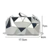 Evening Bags Gold Acrylic Box Geometric Bag Clutch Elegent Chain Women Handbag for Party Shoulder WeddingDatingParty 230901