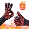 Five Fingers Gloves One Pair Oven Mitts High Temperature Resistance Sile Kitchen Microwave Glove Air Fryer Barbecue BBQ Baking Gloves 211124 x0902