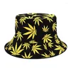 Berets Panama Bucket Hat Print Hip Hop Fisherman Men Men Outdoor Summer Casual Cotton Bob Chapeau Visor Cap