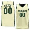 Printed World Cup 2023 Australia Basketball 12 Xavier Cooks Jerseys National Team 7 Joe Ingles 11 DANTE EXUM 5 Patty Mills 3 JOSH GIDDEY 15 NICK KAY 6 Andrew Bogut