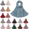 Ethnic Clothing Muslim Scarf Shawl Women Abaya Silk Satin Hijab Ramadan Hijabs for Woman Abayas Jersey Dress Turban Instant Undercap