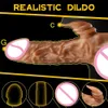 Slip Mutandine Realistico Dildo Vibratore per le donne Spinta del pene G Spot Stimolazione del clitoride Telescopico Dick Palmare Giocattoli del sesso per adulti Coppie 230901