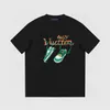 Yaz Yeni Kısa Kollu T-Shirt Çift İplik Kumaş Stereo Mektup Gömlek Baskı Kadın Erkek Yuvarlak Boyun T-Shirt Orijinal Sweatshirt Polo Gömlek 4000