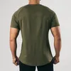 Herren-T-Shirts, lässig, kurzärmelig, mit Knopfleiste, Rundhalsausschnitt, T-Shirts, Sommermode, Kleidung, solide, schlanke Pullover, 2YK-Oberteile