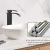Badezimmer-Waschtischarmaturen, langlebiger Waschbecken-Wasserhahn aus Edelstahl und Kaltwasserkontrolle für einen praktischen Ventilkern aus Keramik