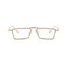 Güneş gözlüğü kakma anti -mavi ışık blok kadın gözlükleri alaşım küçük çerçeve temiz lens gözlükleri kadın gözlük