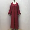 Vêtements ethniques Ramadan Abaya Femmes Satin Hijab Robe Mode Turquie Lâche Zipper Kaftan Marocain Musulman Islam Maxi Robe Casual Dames