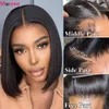 Synthetic Wigs Wear And Go Glueless Straight Bob Wig13x4 Lace Front Human Hair Wigs For Women Brazilian Bone Straight Human Hair Bob Wig 230901