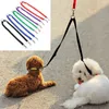 犬の襟50pcs 5色ナイロンカップルダブルキャットペットカラーリードリーシュトレーニングウォーキングハーネス