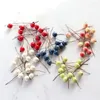 Decorative Flowers Simulate Blueberry Fruits Premium Handmade Imitation Berries 5 Colors Flower For Home
