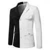 Мужские костюмы 2023 Blazer Satin Complive Slim Business Casual официальные многоцветные варианты сопоставление цветов костюм