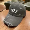 23fw USA Women Denim Caps Street Adjustable Casual Europe Peaked Hats Distressed Jun 8