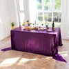 Toalha de mesa retangular com lantejoulas, toalha de mesa retangular para festa de casamento, bandeira colorida antiderrapante, evento de negócios, decoração para casa e jantar
