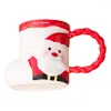 Dinnerware Sets Christmas Coffee Mug Office Water Container Drinking Cup Ceramic Novelty Xmas Decor