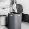 Waste Bins 121416L Intelligent Trash Can Automatic Sensor Dustbin Electric Bin Home Rubbish For Kitchen Bathroom Garbage 230901