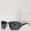 Sonnenbrillen für Männer und Frauen, Designer-A55-Stil, Anti-Ultraviolett, Retro-Brille, rahmenlos, mit Box