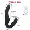 Vibrators 10 Speeds Strapless Strapon Dildo Vibrator Female Double Vibrating G Spot Adult Sex Toys For Women Couple Anal Prostate Massager 230901