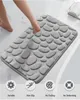 Yuexuan Memory Foam Bath Mats Cobblestone Badrumsmattor Vattenbsorberande badmattor för badrum Non Slip Soft Soft Machine Washable Bath Mattor 10 färger, 50cmx80cm