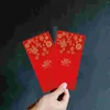 Geschenkverpackung 10 PCs Red Geldbörsen Jahr Hollow -out -Umschlag Chinesische Pakete Taschengeldumschläge Papier