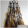Andere Ethnische Stil Haarband Haar Seil Böhmische Farbe Feder Ring Mode Perücke Handgewebte Accessoires Großhandel Drop Lieferung Schmuck Dhwvu