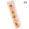 Accessori per capelli 10 pezzi Forcine per ragazze Set di clip di colori di caramelle Bambini laterali Barrettes per principessa dei cartoni animati Spille adorabili per bambini