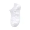 Chaussettes pour hommes, solides, ajourées, été, respirantes, tube bas, mode, fines, absorbant la sueur, trou de déodorant, chaussettes de bateau en maille en coton