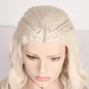 Sentetik peruklar Aimeya Sentetik Dantel Ön Peruk Kadınlar için Daenerys Cersei Cosplay Wig Cadılar Bayramı Kostüm Partisi Peruk 230901