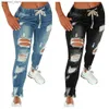 Jeans Femme 2022 Vente chaude Femmes Déchiré Taille élastique Jeans Mode Slim High Stretch Denim Crayon Pantalon Grande Taille Pantalon S-5XL Drop Ship Q230901