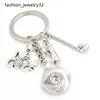 Nieuwe collectie DIY verwisselbare 18 mm snap-sieraden Golg sleutelhanger handtas charme snap sleutelhanger golf sleutelhanger sieraden voor golfliefhebber cadeau