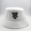 Berets Elephant Animal Embroidery Bucket Hat Fisherman Outdoor Travel Sun Cap Hats For Kid Men Women 378