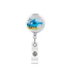 Business Card Files The Flowers Retractable Badge Reel With Alligator Clip Name Nurse Id Holder Decorative Custom Drop Delivery Otjff