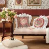 Pillow Lace Cover Square Light Luxury 45x45cm Decorative Sofa Bedroom Pillowcase Shell Floral Jardin Velvet Vintage Farmhouse